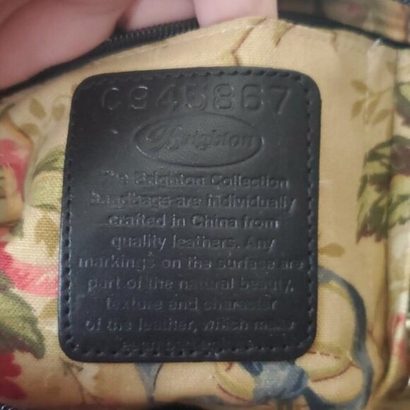 VTG Brighton Burgundy leather crocodile embossed shoulder bag - Picture 5 of 11